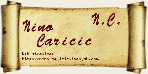 Nino Caričić vizit kartica